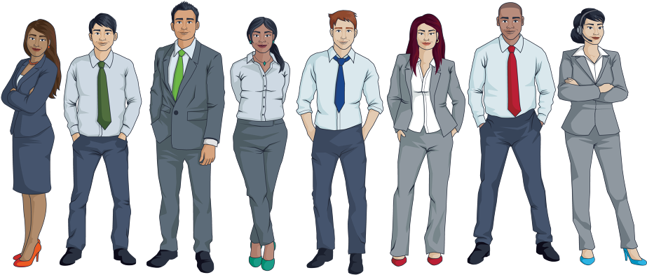 Business People Photos - Business People Illustration (1000x438), Png Download