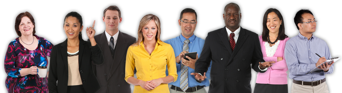 Business People - Happy Business People Transparent (1110x300), Png Download