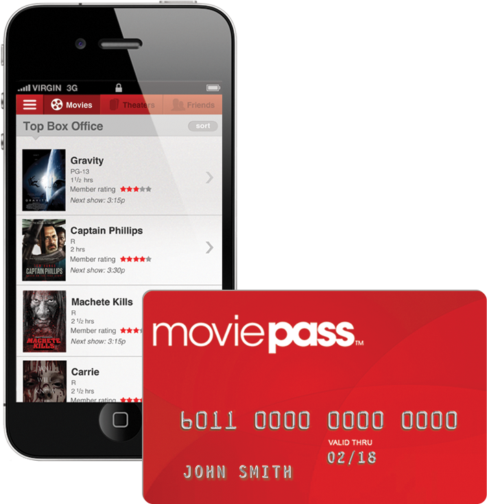 The New Moviepass Allows Subscribers Unlimited Visits - Iphone 4 (782x776), Png Download