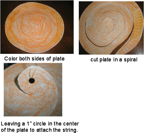 Paper Plate Windsock - Paper (500x458), Png Download