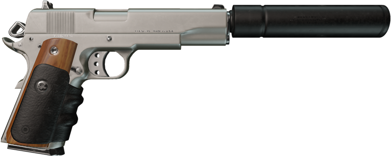 Amt 1911 'hardballer' - Ica Silverballer (806x327), Png Download