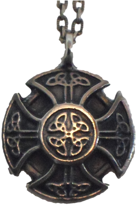 Iron Cross - Black And Gold Christmas Ornament (600x500), Png Download