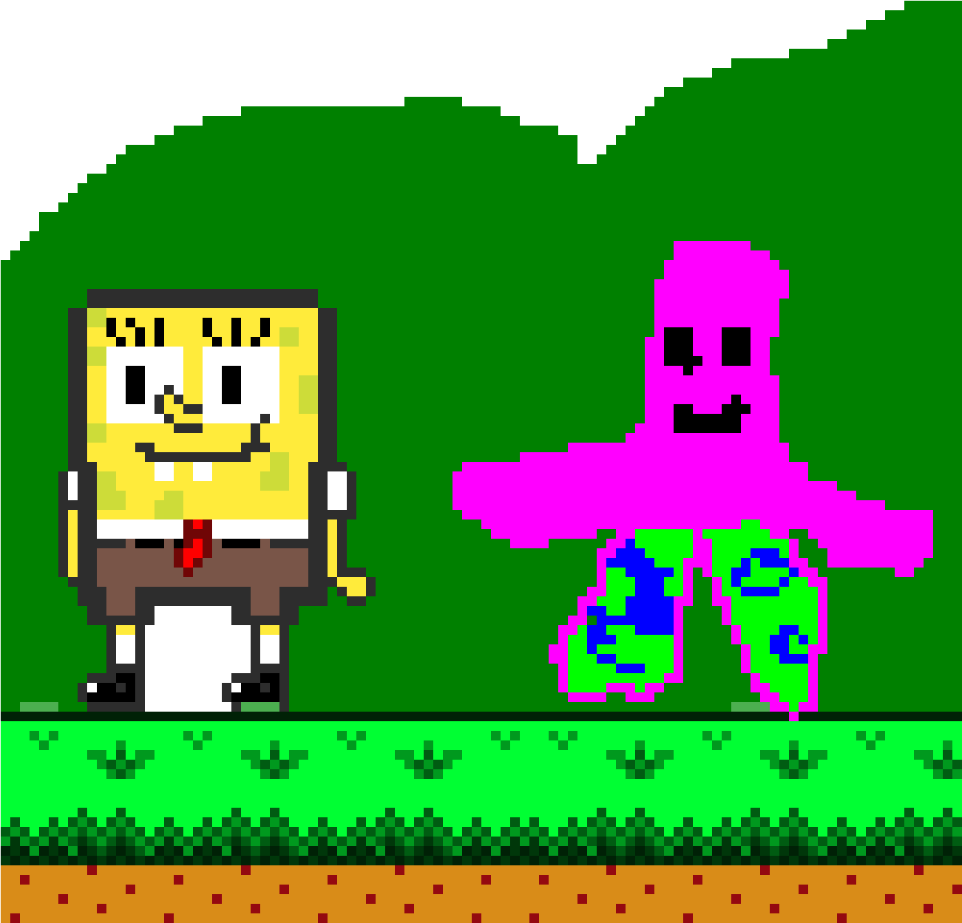 Spongebob And Patrick - Cartoon (1400x1400), Png Download