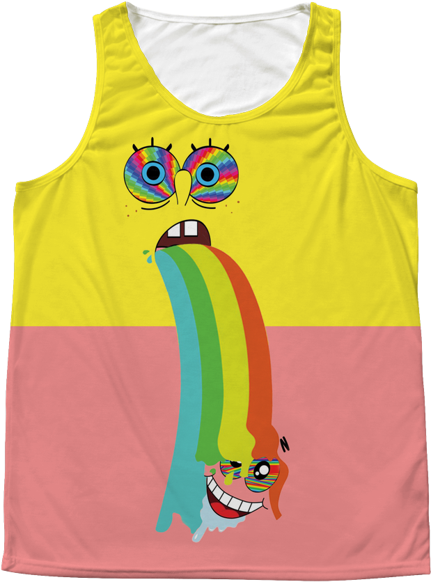 Acid Sponge Bob & Patrick Tank Top - Patrick Star (1024x1024), Png Download