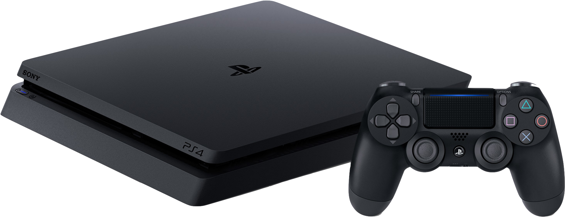 Playstation 4 Slim - Playstation 4 (2118x876), Png Download