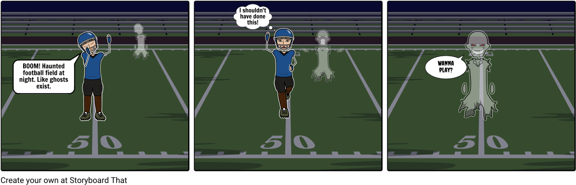 The Football Field Ghost Attack - American Football (1164x385), Png Download