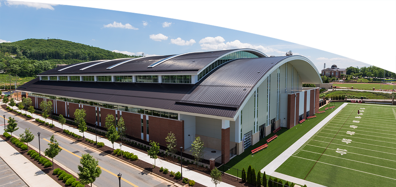 The New $29 Million Project Provides Liberty A Full-size - Liberty Indoor Football Facility (1278x604), Png Download