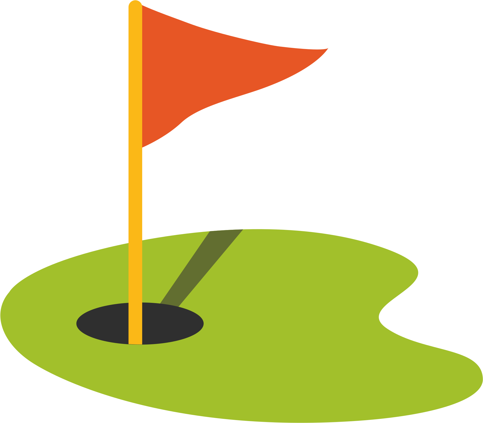 File Emoji Wikimedia Commons Png Golf Green With Flag - Golf Flag Emoji (2000x2000), Png Download