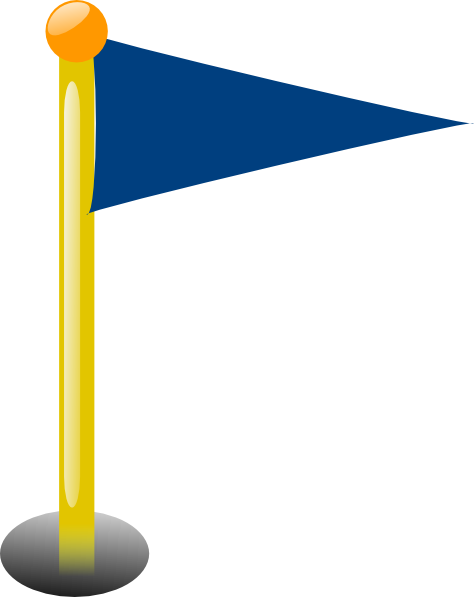 Flag Clip Art At - Pin Flag (474x597), Png Download