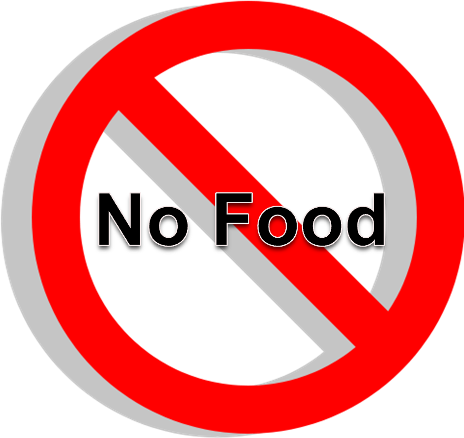 No Food In Classroom - No Food (977x977), Png Download