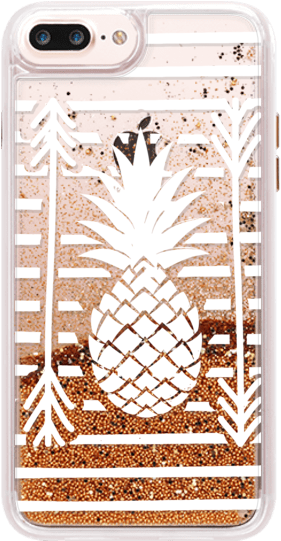 Casetify Iphone 7 Plus Glitter Case - Mobile Phone (282x560), Png Download