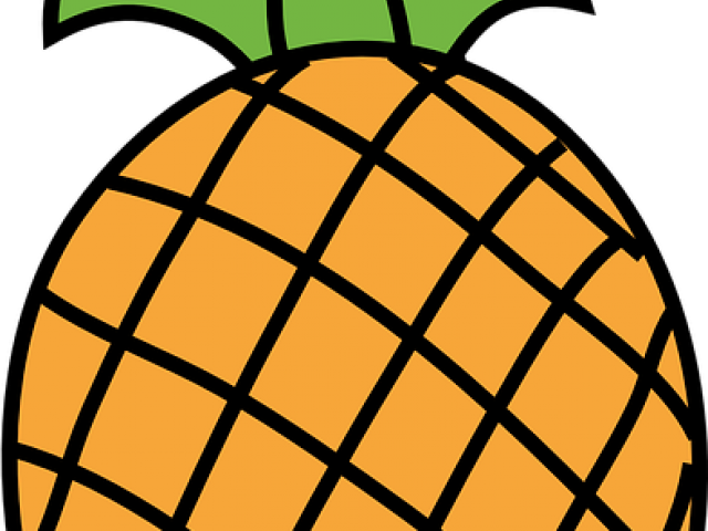 Easy Fruit Coloring Pages (640x480), Png Download