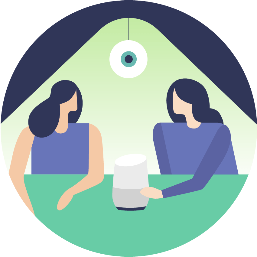 Optimize For Voice Search - Illustration (851x870), Png Download