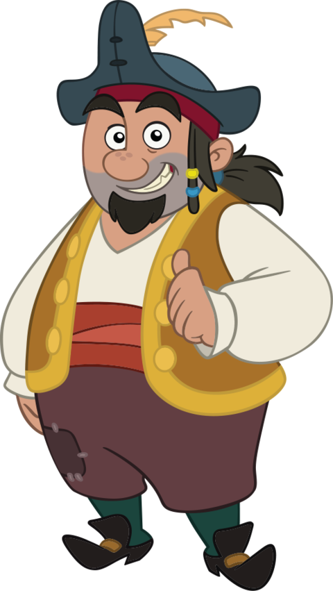 Pirate Hook Clip Art - Jake And The Neverland Pirates Characters Png (480x851), Png Download