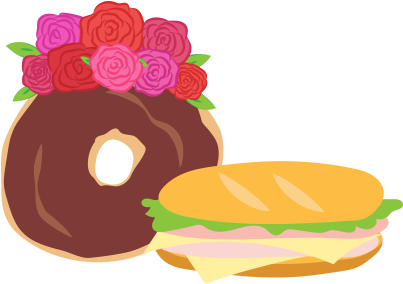 Dyt Donutytorta - Illustration (500x500), Png Download