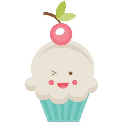 Happy Cupcake Svg Scrapbook Cut File Cute Clipart Files - Cup Cake Cut Png (432x432), Png Download
