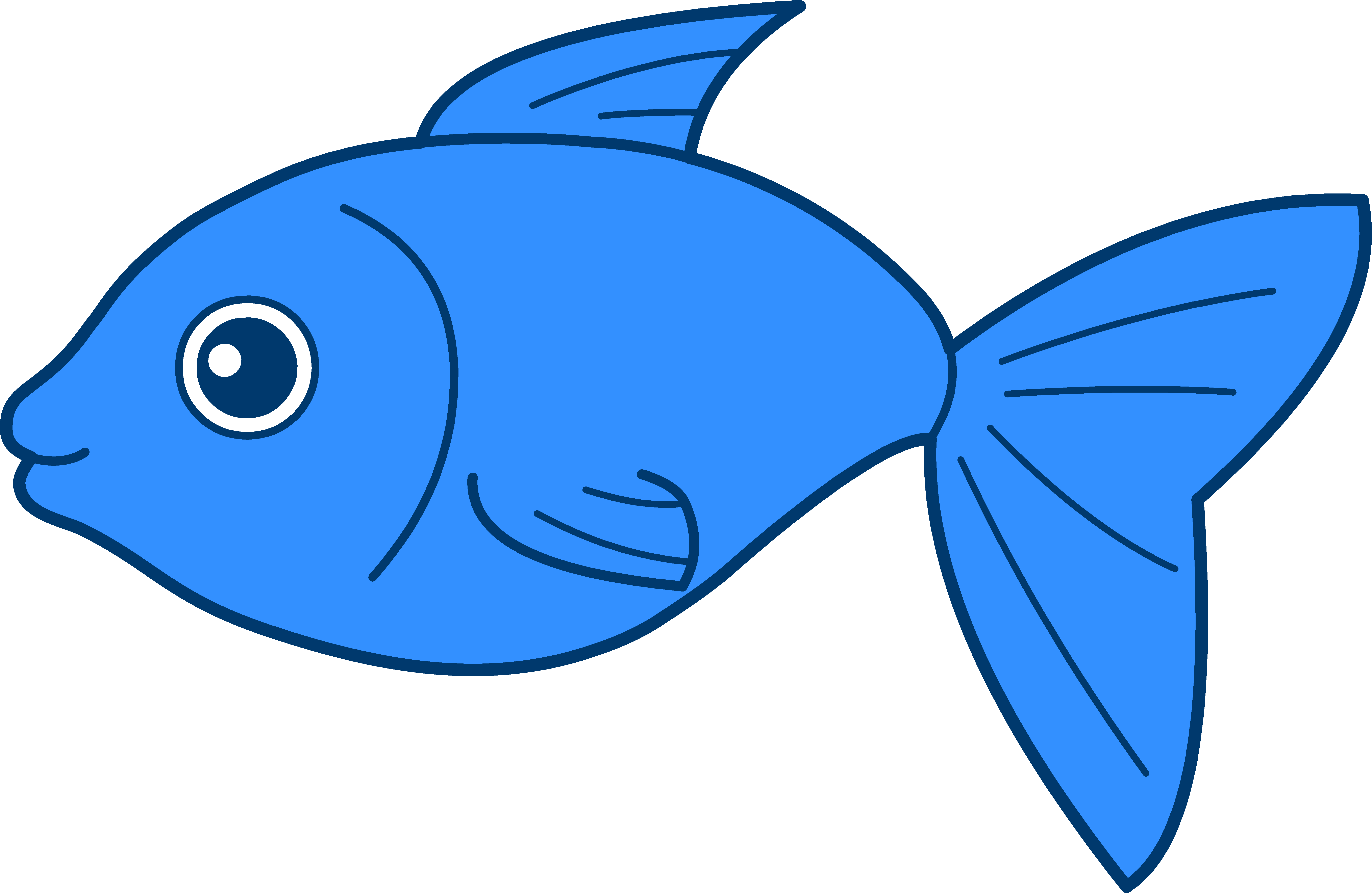 Fish Clipart - Fish Clipart Png (6805x4431), Png Download