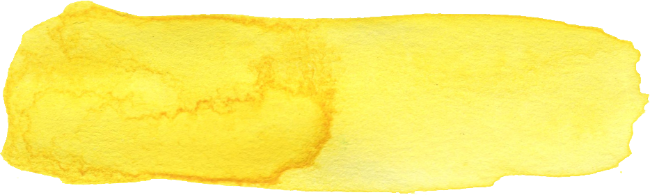 Free Download - Yellow Watercolor Brush Stroke Png (934x280), Png Download