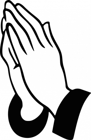 Praying Hands Vector Image - Praying Hands Drawing Easy (300x464), Png Download