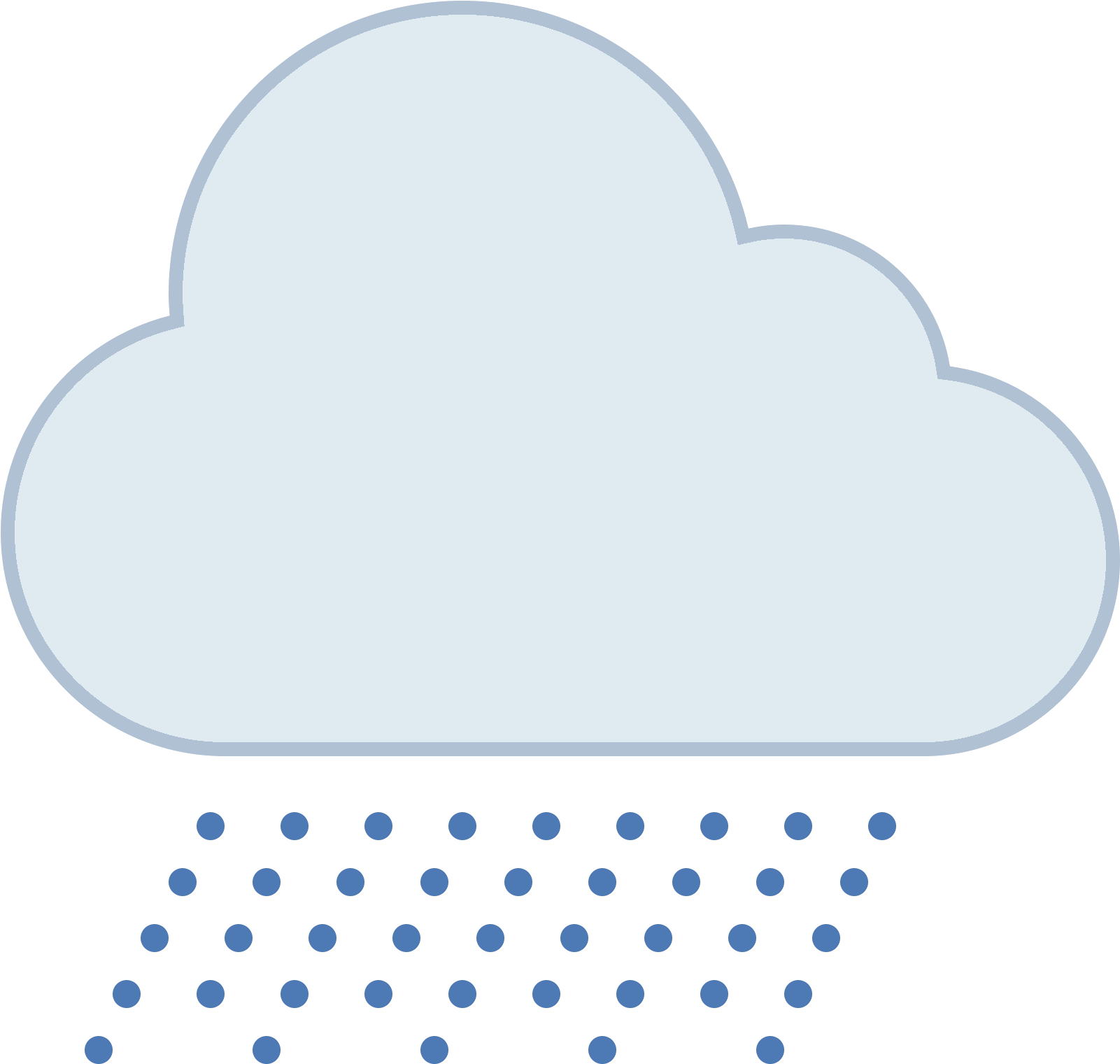 Torrential Rain Icon - Rain (1600x1600), Png Download