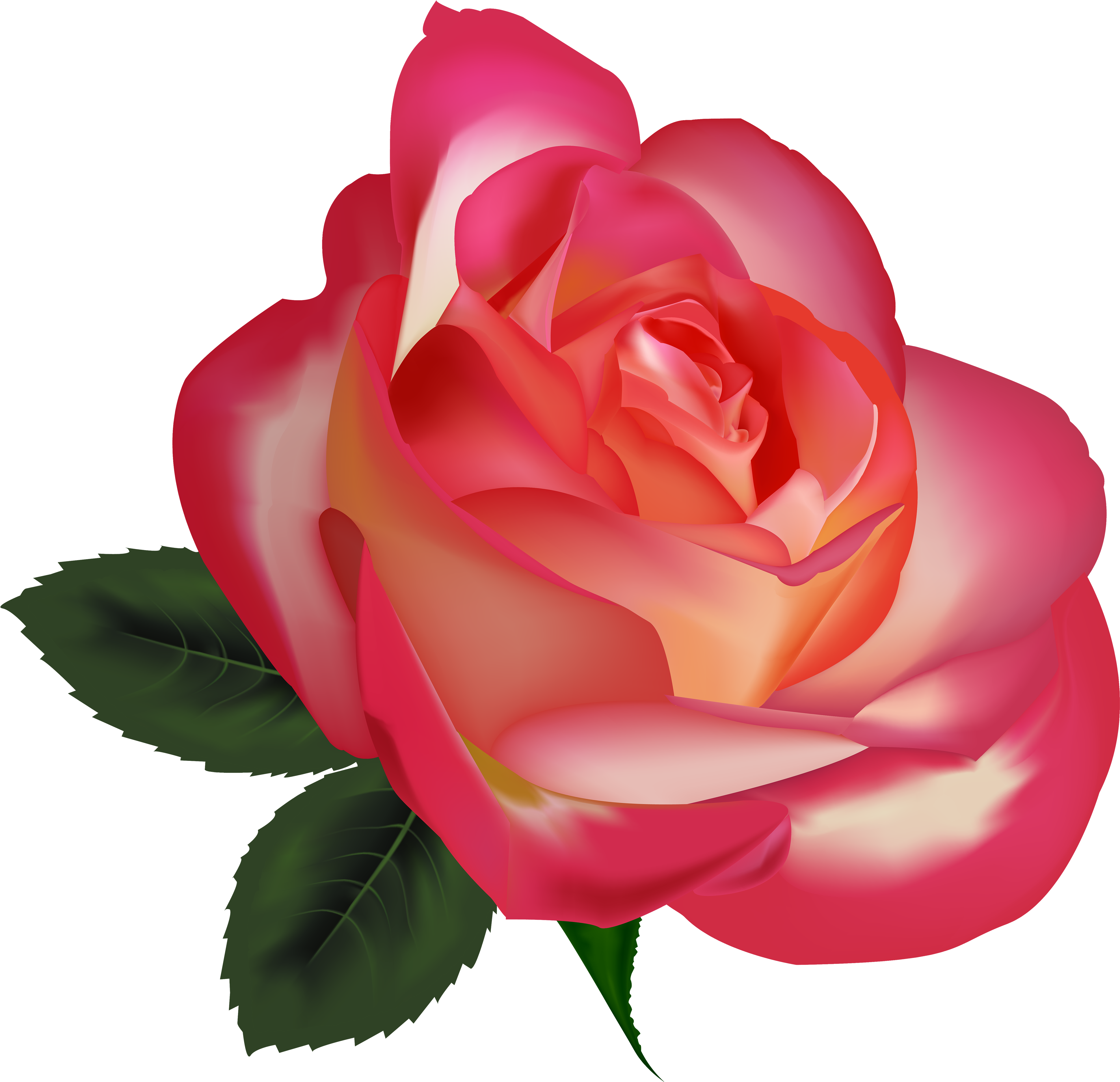 Beautiful Rose Png Clipart Image - Rosas O Flores Png (4000x3838), Png Download