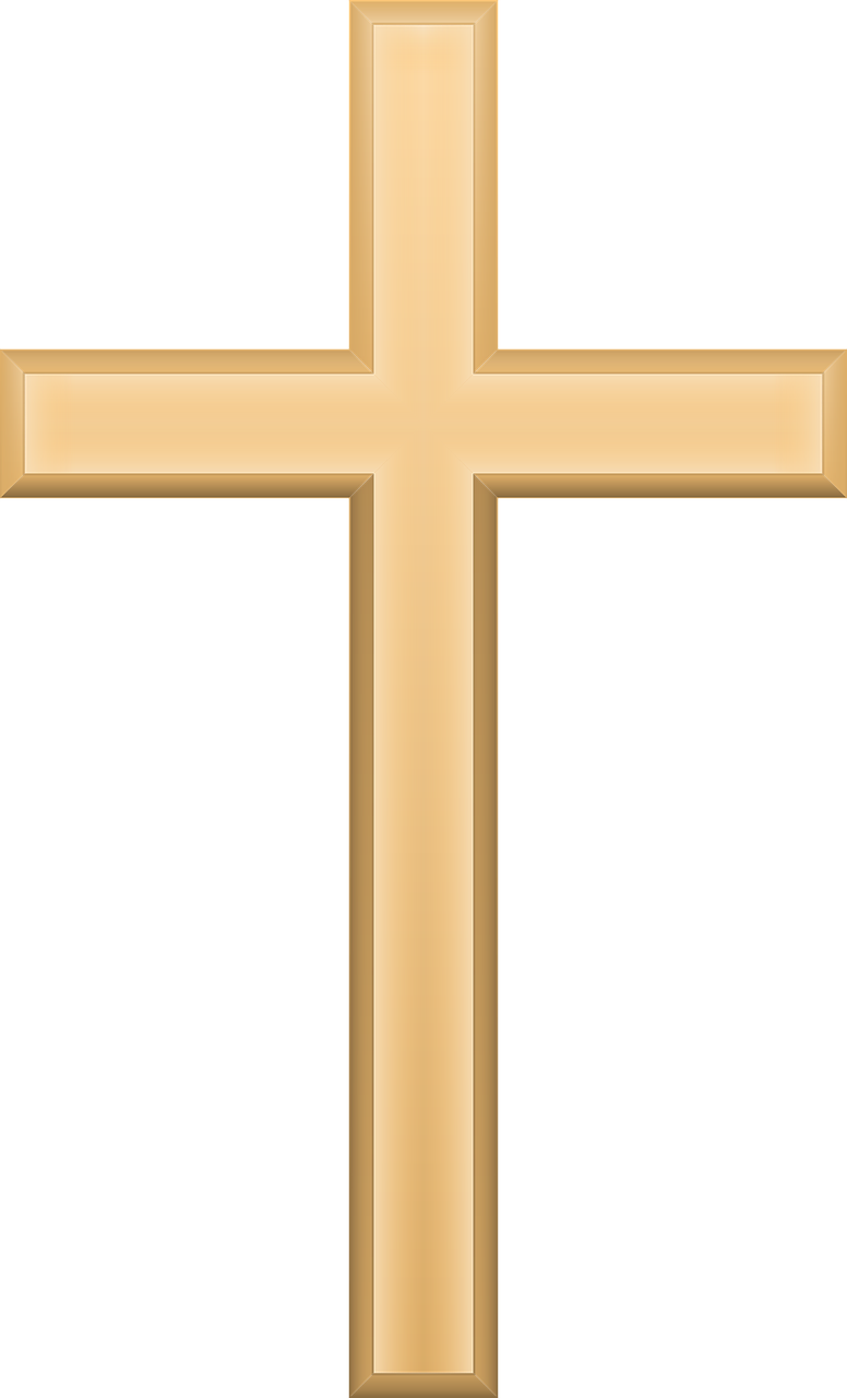 Gratis Afbeelding Op Pixabay - Gold Cross No Background (776x1280), Png Download