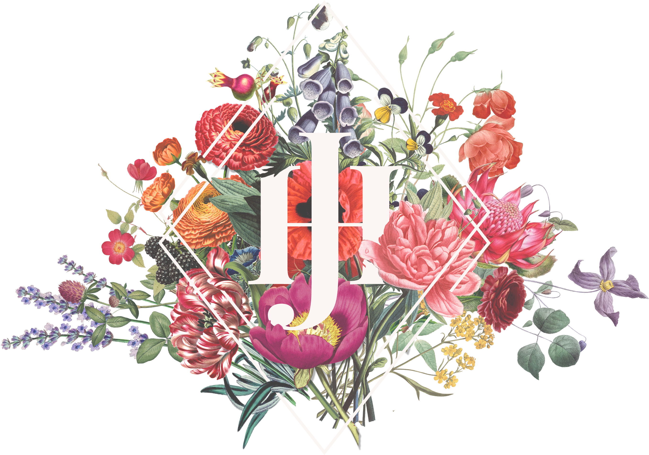Jenn Heller - 'collection Des Fleurs Et Des Fruits' Poster Print (2949x2139), Png Download