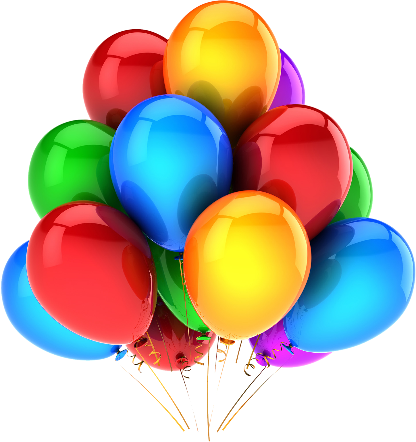 Colorful Balloon Png - Balloons Png Transparent Background (1550x1550), Png Download