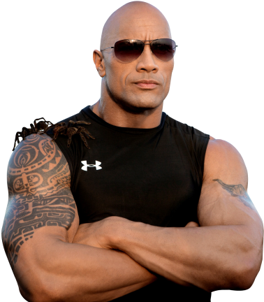 The Rock Png Transparent Image - Dwayne The Rock Johnson Png (500x463), Png Download