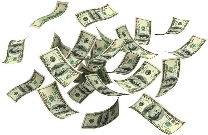 Money Transparent Png Pictures - Money Falling (849x566), Png Download