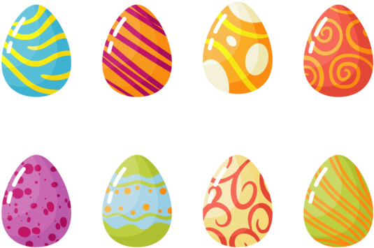 download easter eggs icons vector oeufs de paques vector full size png image pngkit pngkit