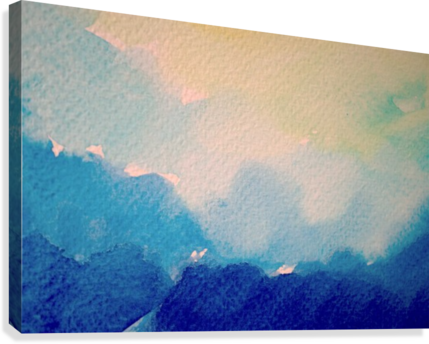Sky Light Canvas Print - Painting (429x344), Png Download