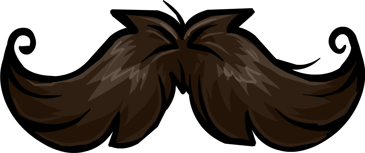 Curly Mustache (1279x538), Png Download