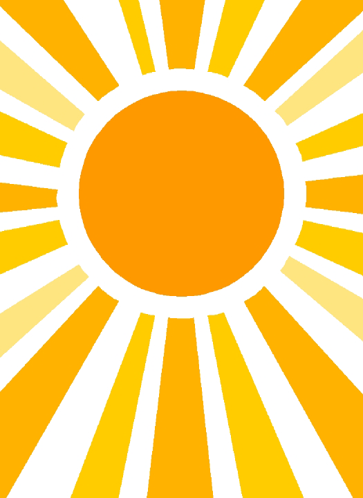A Sun Ray - Sun Rays Clipart (525x720), Png Download