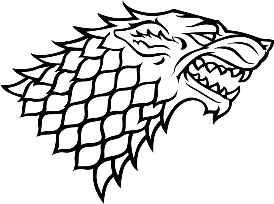 House Stark Sigil By Dutchlion Game Of Thrones Sigils, - Game Of Thrones Stark Logo (1024x734), Png Download