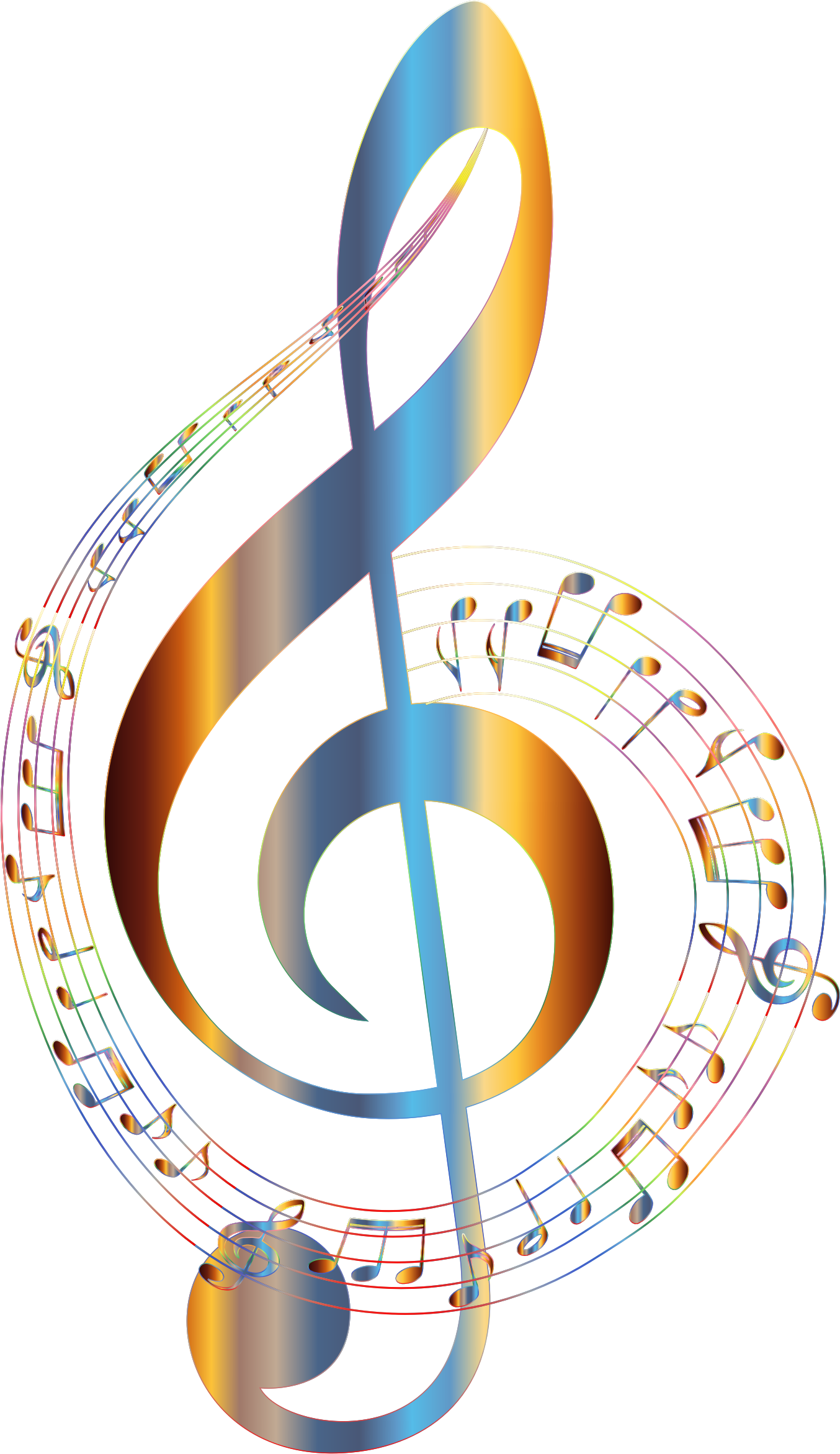This Free Icons Png Design Of Chromatic Musical Notes (1354x2342), Png Download