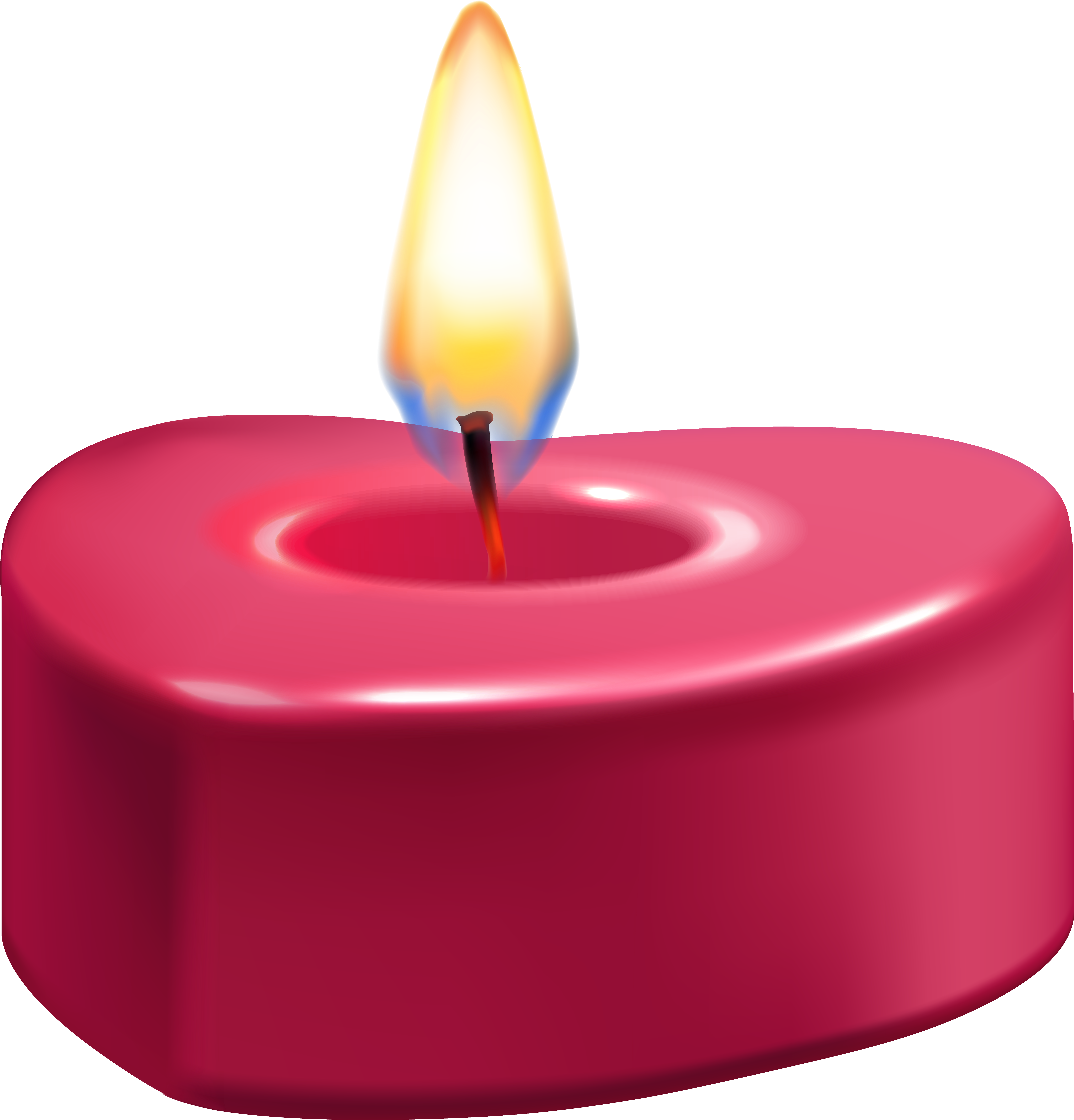 Heart Candle Png Clip Art (7710x8000), Png Download