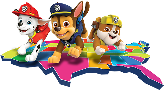 Paw Patrol Tour - Transparent Paw Patrol Png (618x334), Png Download