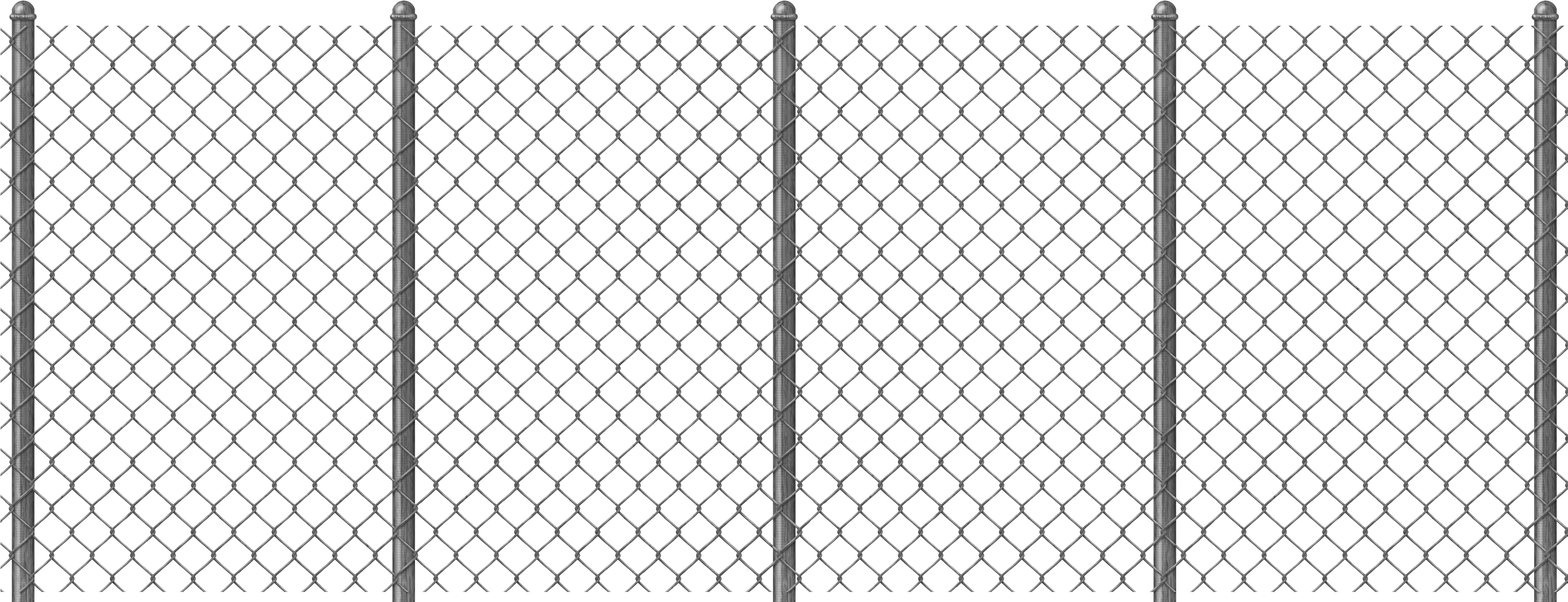 Chain Link Fence Png Clipart, Is Available For Free - Chain Link Fence Png (3687x1442), Png Download