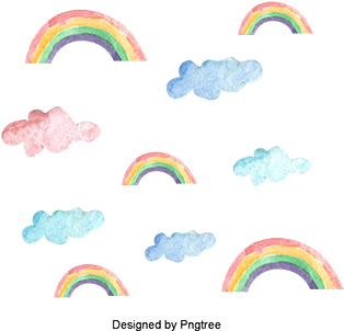 Rainbow Printing, Watercolor Rainbow Printing, Color - Rainbow (360x360), Png Download