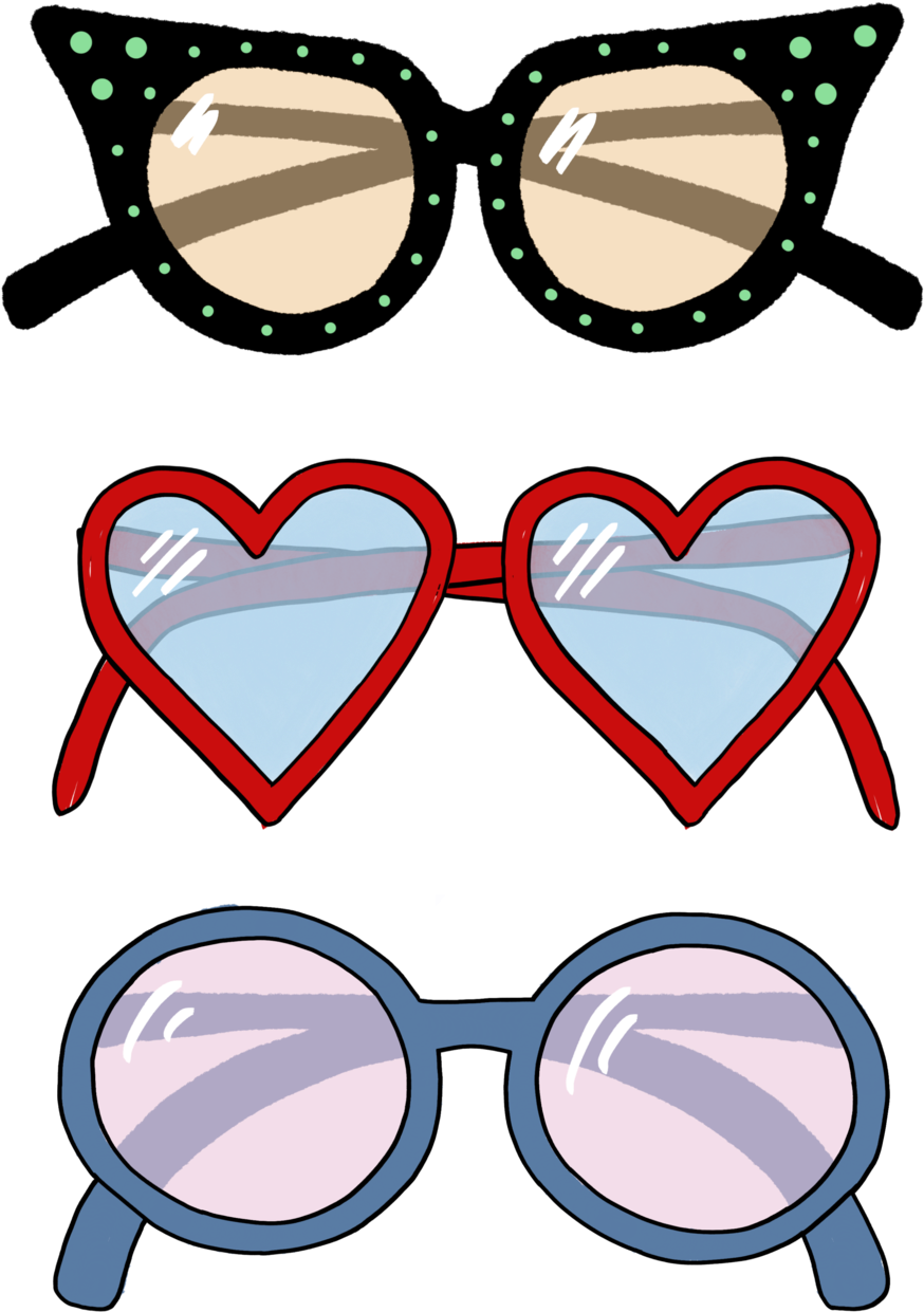Clipart Sunglasses Watercolor - Watercolor Painting (1000x1417), Png Download