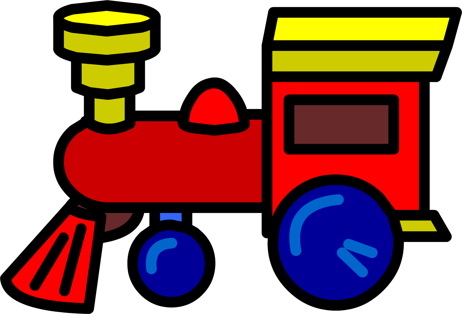 Toy Train - Png - Toy Train (1820x1238), Png Download