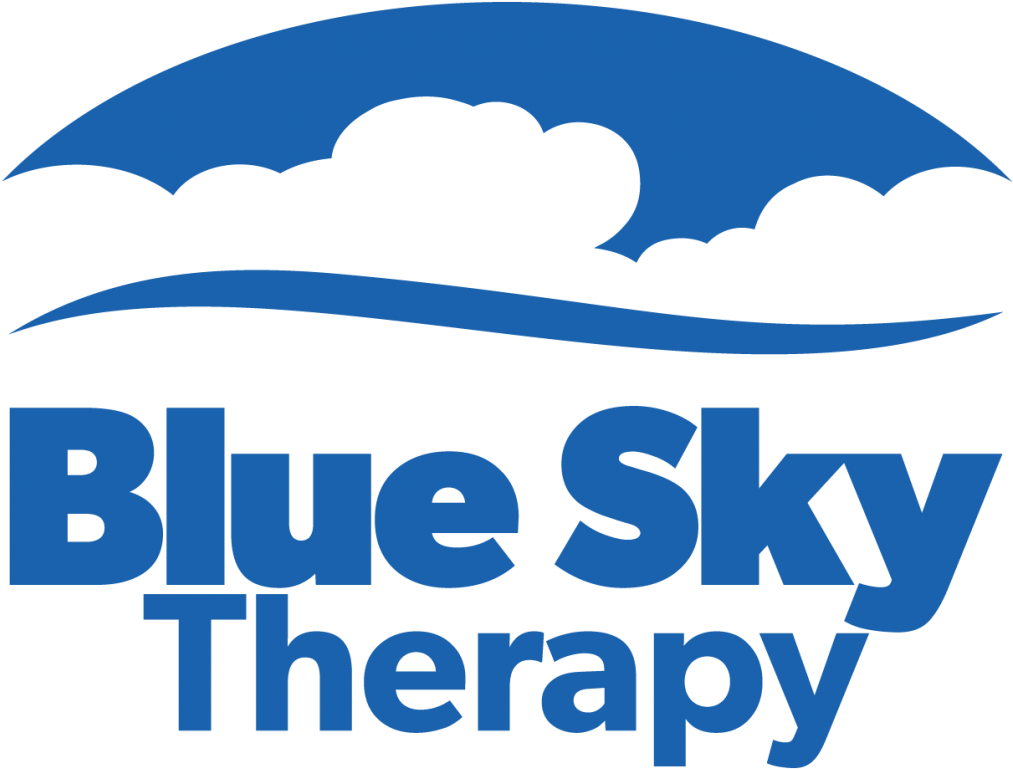Blue Sky Therapy Logo Blue- Png (1024x823), Png Download
