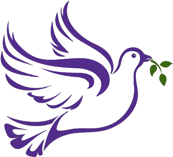 World Peace Bird Png - Templates Envelopes Anniversary Church (554x502), Png Download