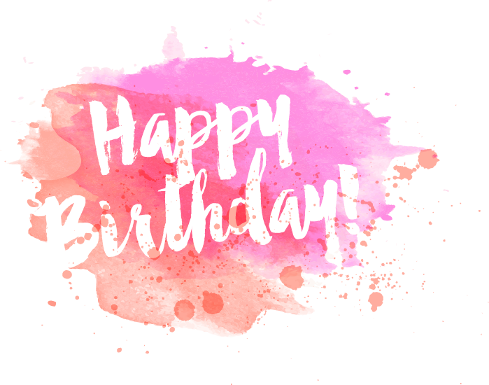 Happybirthday Birthday Sayings Quotes Words Watercolor - Happy Birthday Letter Png (699x550), Png Download