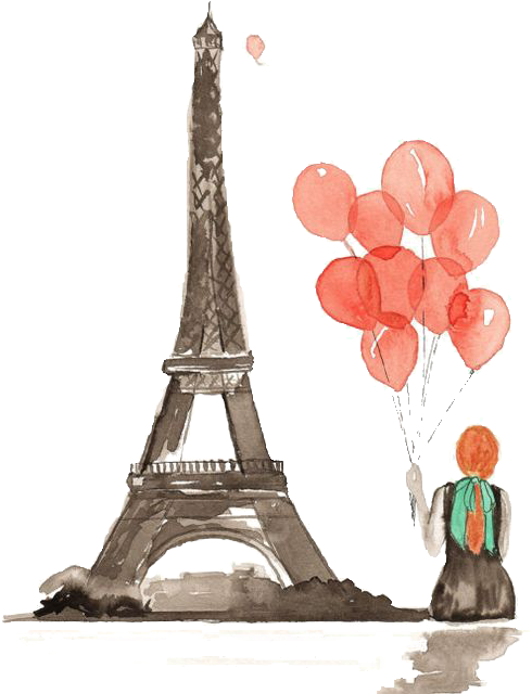 Eiffel Tower Sacr - عکس های فانتزی از پاریس (563x757), Png Download