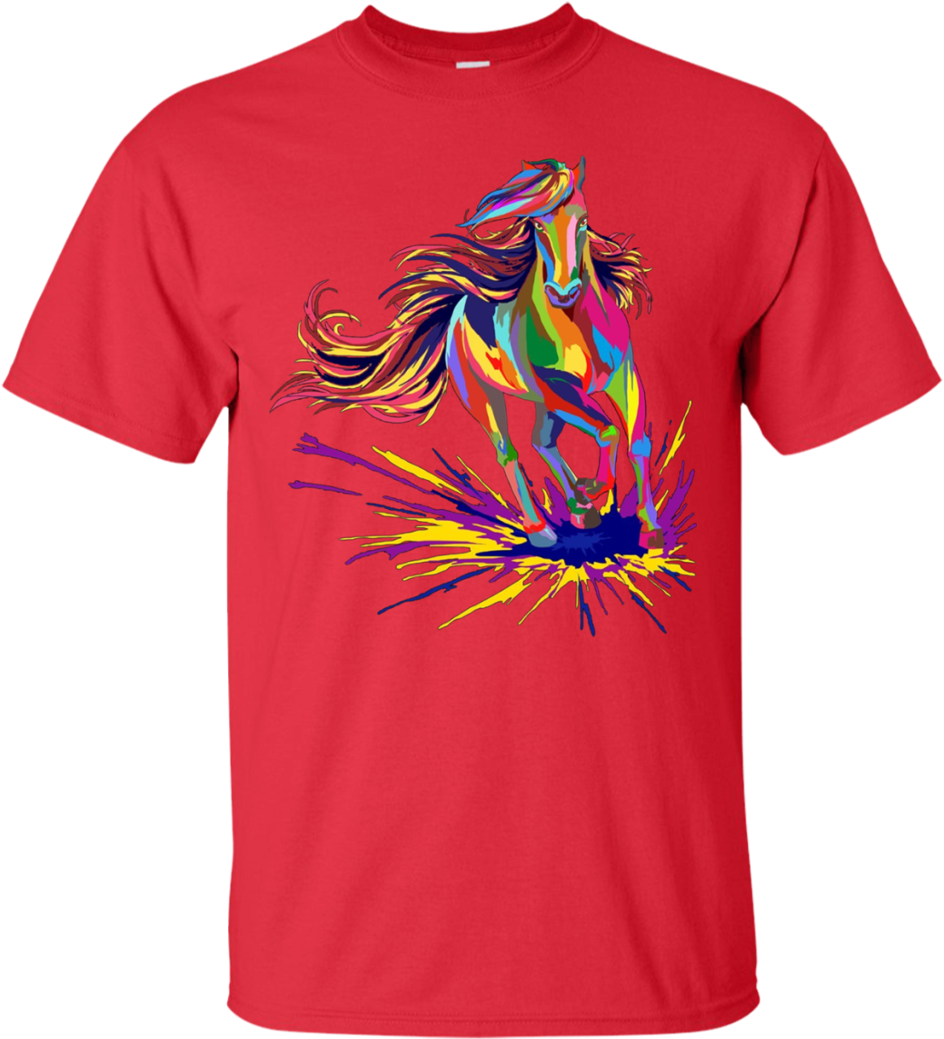 Horses Watercolor - T-shirt (1155x1155), Png Download