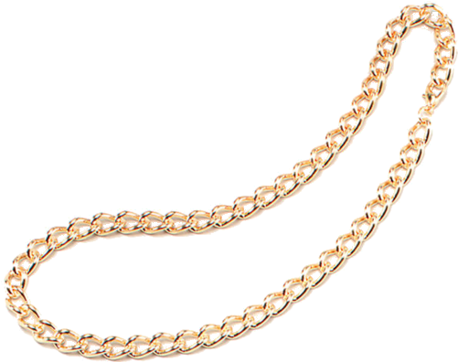 Gangster Gold Chain Png Png Black And White - Chain (500x793), Png Download