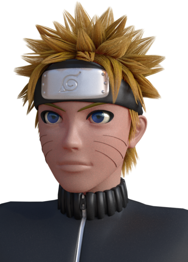 3d Anime Naruto Sss Shader - Naruto In 3d (600x837), Png Download