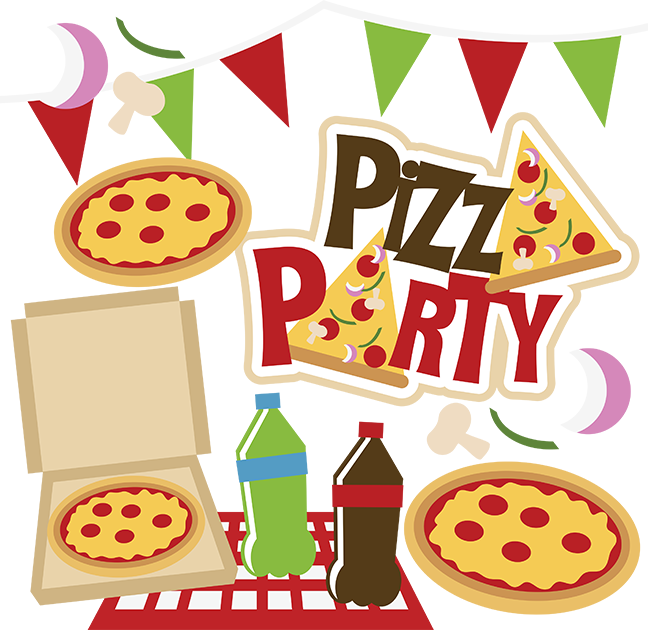 Free Pizza Party Clip Art (648x630), Png Download